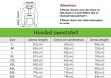 Men's Winter-Spring Hooded Sweatshirt with Skull Pattern for Casual Roller Skating Hip-Hop Streetwear