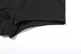 Nibber Sexy Hollow 3-Piece Set Women Hollow Biased Collar Backless Vests+Rivet Waistband+Simple Solid Shorts Slim Midnight Suits