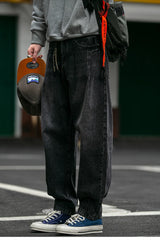 Men's Loose Fit Denim Cargo Jeans