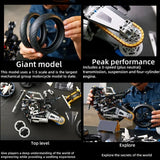 1920pcs Motorcycle Building Bocks Simulation Model Decoration Assembly Model Difficult Moc Toys Boys Educational Creature Gifts