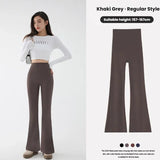 Women's High Waist Stretch Flared Pants