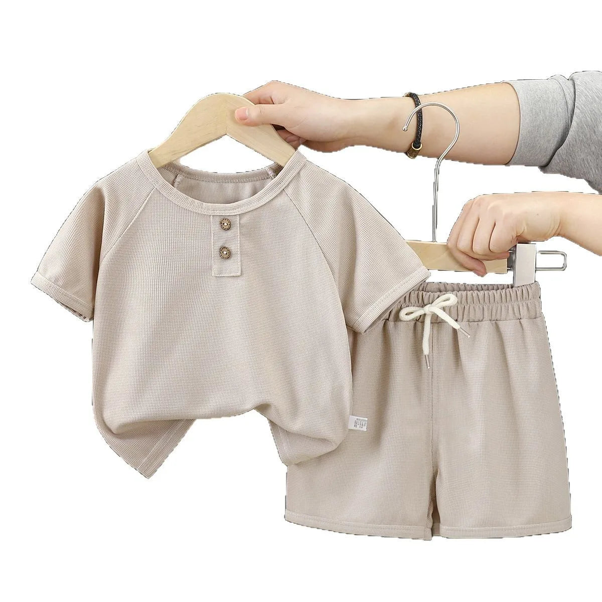 Baby Boys’ Waffle Knit 2-Piece Set