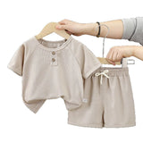 Baby Boys’ Waffle Knit 2-Piece Set