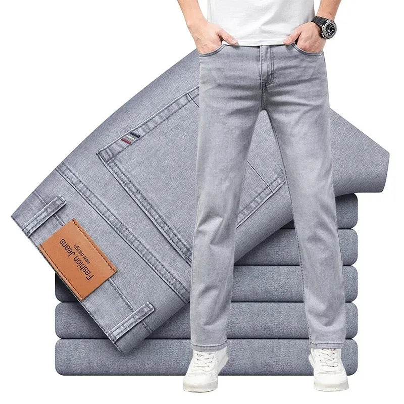 Men's Straight-Leg Stretch Jeans