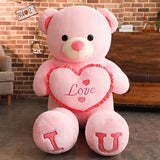100cm Big I LOVE YOU Bear Plush Toy Lovely Huge Stuffed Soft Bear Doll Lover Bear Adult Toys Birthday Gifts For Girlfriends