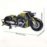 2,427-Piece Motorcycle Building Kit with Lights