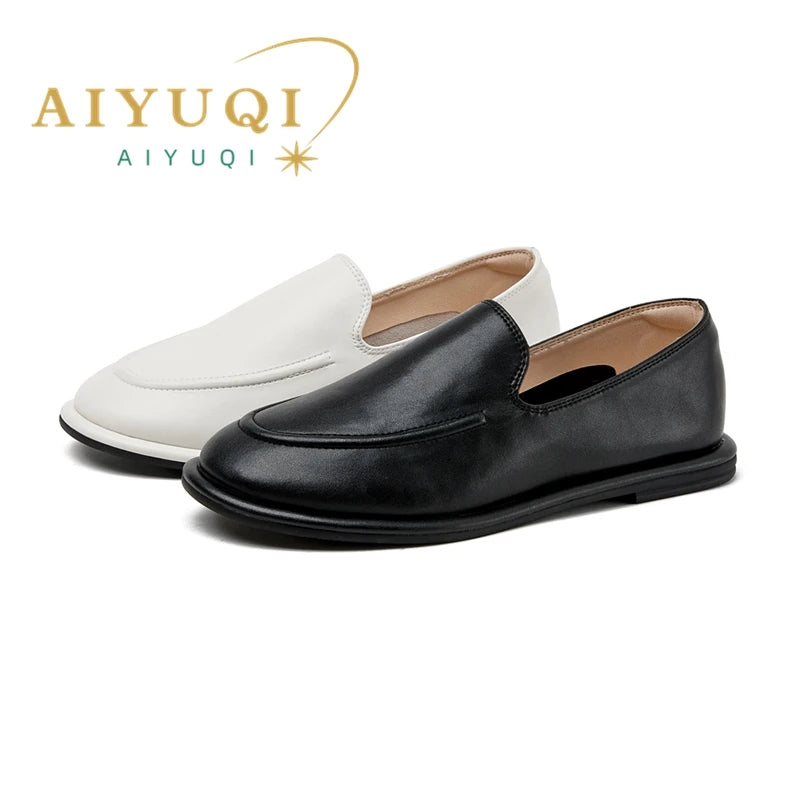 AIYUQI Women's Genuine Leather Ballet Flats