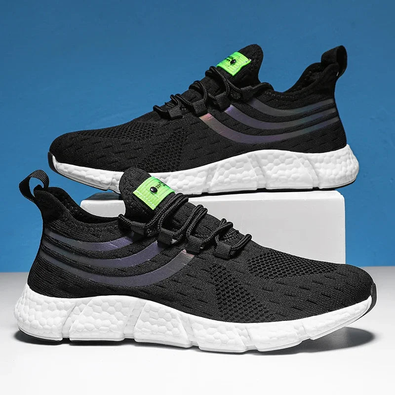 Men's Breathable Mesh Lace-Up Sneakers