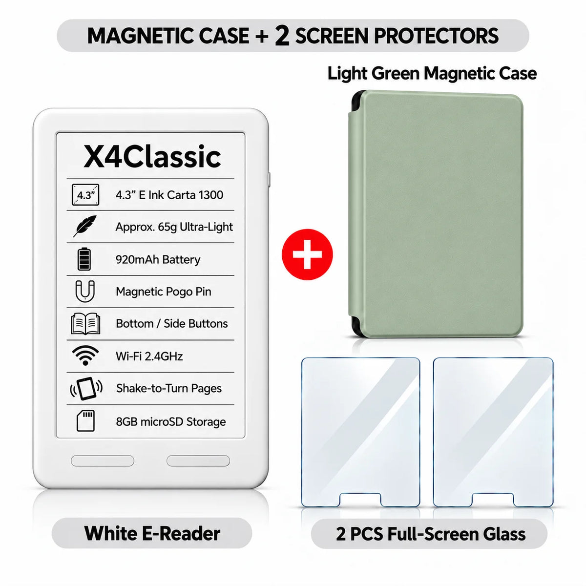 XTEINK Pocket E Ink E-Reader for Travel & Daily Reading