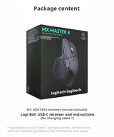 Logitech MX Master 4 Wireless Bluetooth Mouse – Silent & Precise
