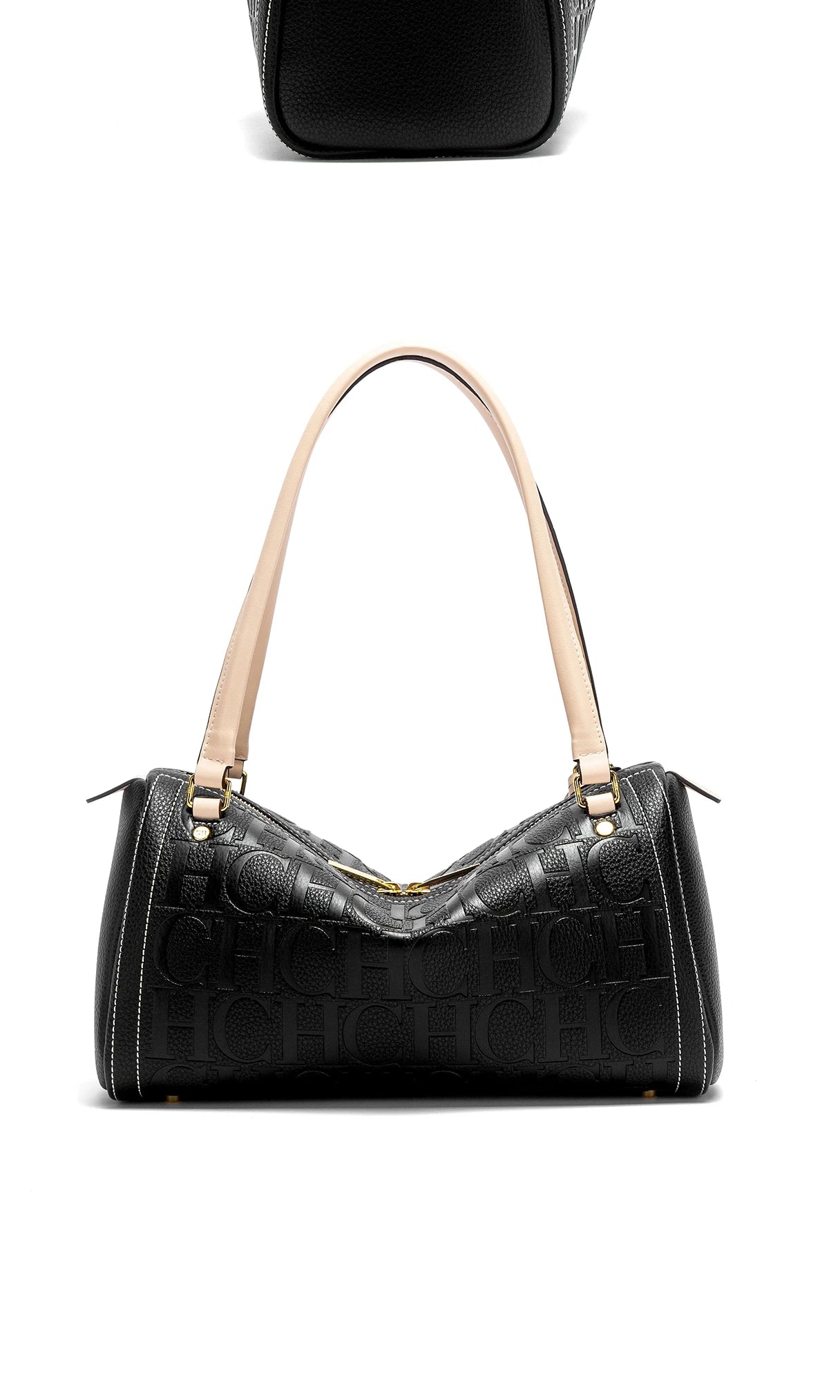Fashion Classic Women's Boston Bag Autumn Winter New Collection 2025 Letter Design Shoulder Bag Texture Shoulder Bag