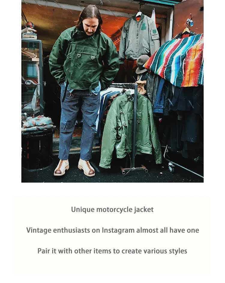 Swedish Dispatch Rider Jacket – Men's Vintage Canvas Coat