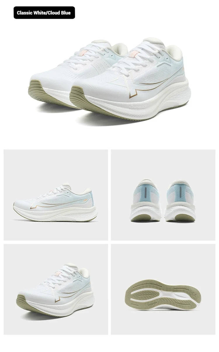 Xtep 2000km Plus Running Shoes Women's 2025 Spring Lightweight Anti-slip Wear-Resistant Training Jogging Sneakers 875318110009