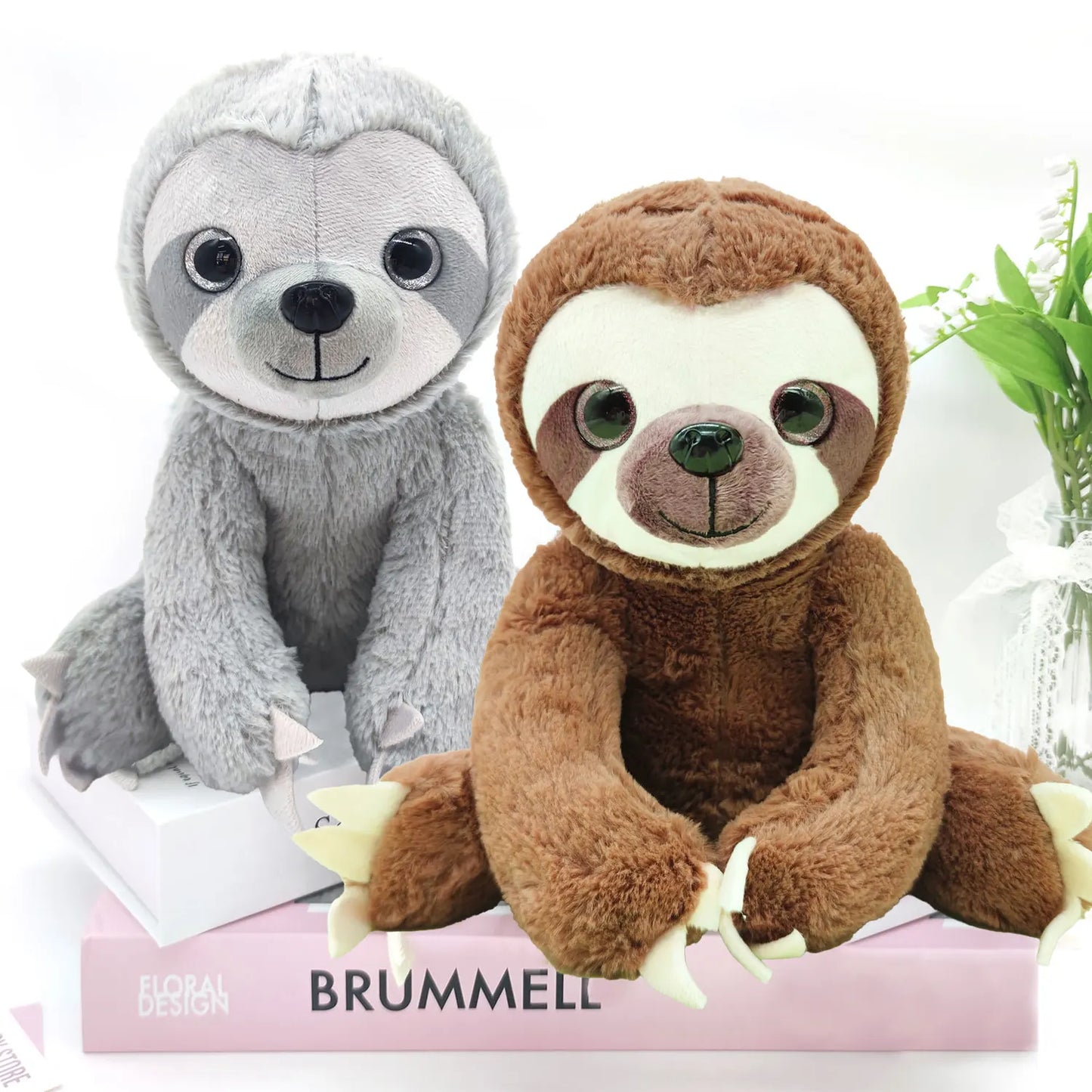 Realistic Sloth Plush Doll (25cm)