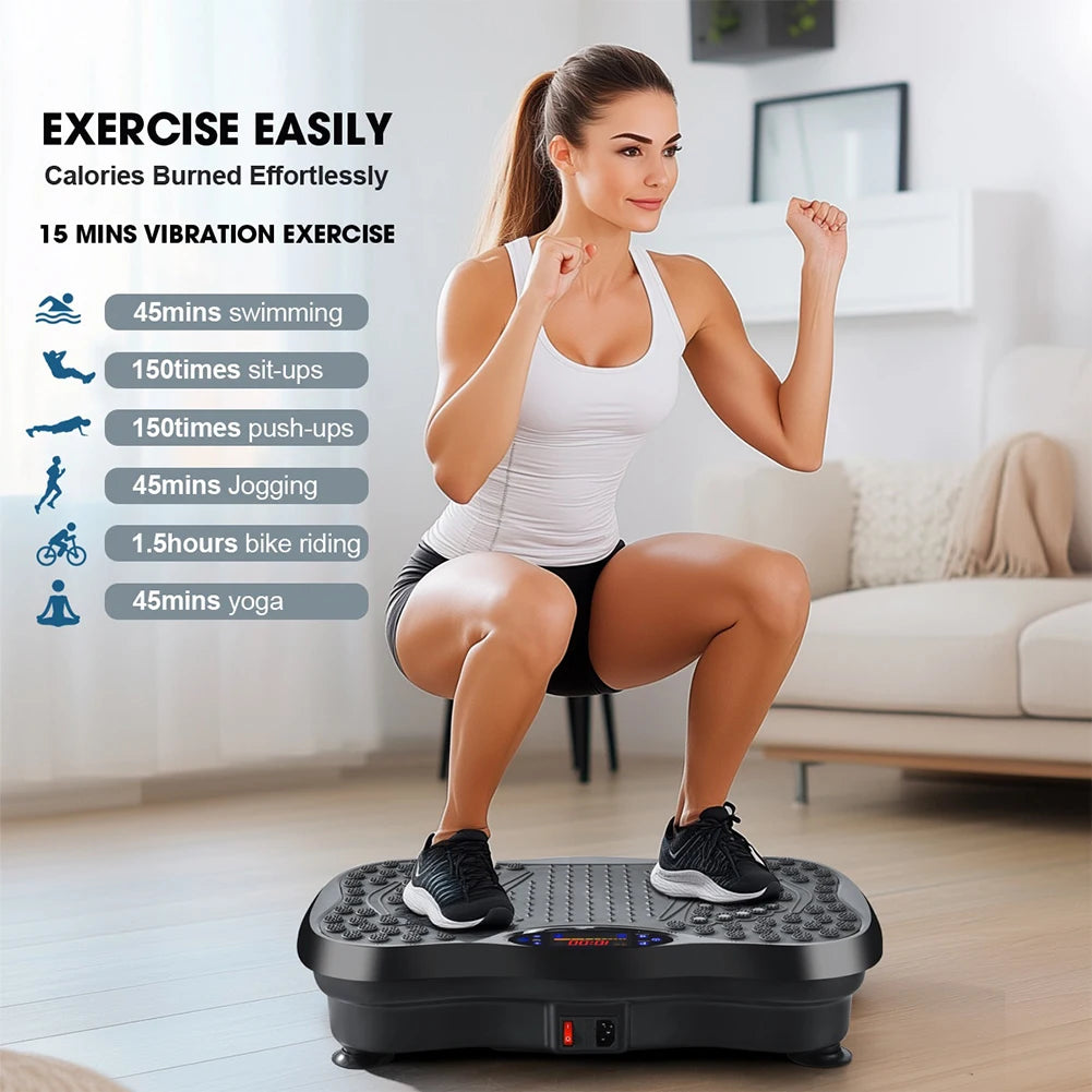 Vibration Plate Exercise Machine with Bluetooth & Full Body Shaker