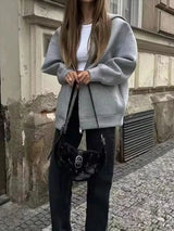 Women’s Casual Relaxed-Fit Hooded Jacket