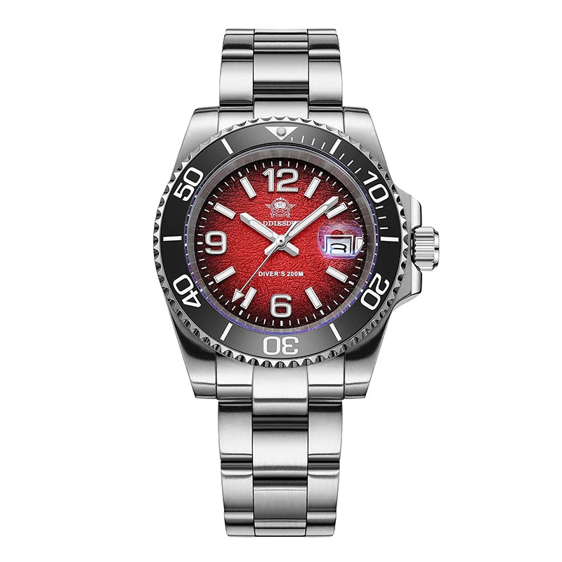 ADDIESDIVE Ceramic Bezel Colorful Dial Quartz Watches 41mm AD2513 Reloj Hombre 200m Waterproof BGW9 Luminous Diver Watch For Men