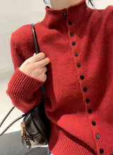 Women's Stand Collar Knit Cardigan