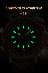 LIGE Men's Rotating Dial Quartz Watch — Luminous, Waterproof, Creative Design