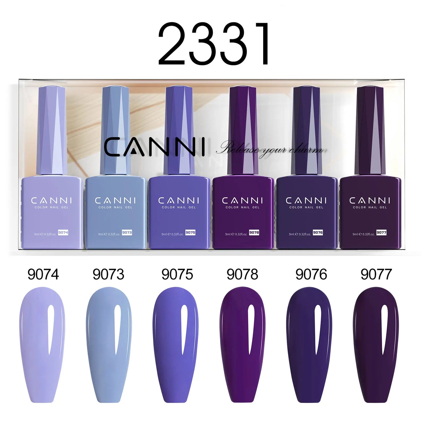 CANNI HEMA-Free Gel Polish Kit | Jelly, Nude & Rubber Base