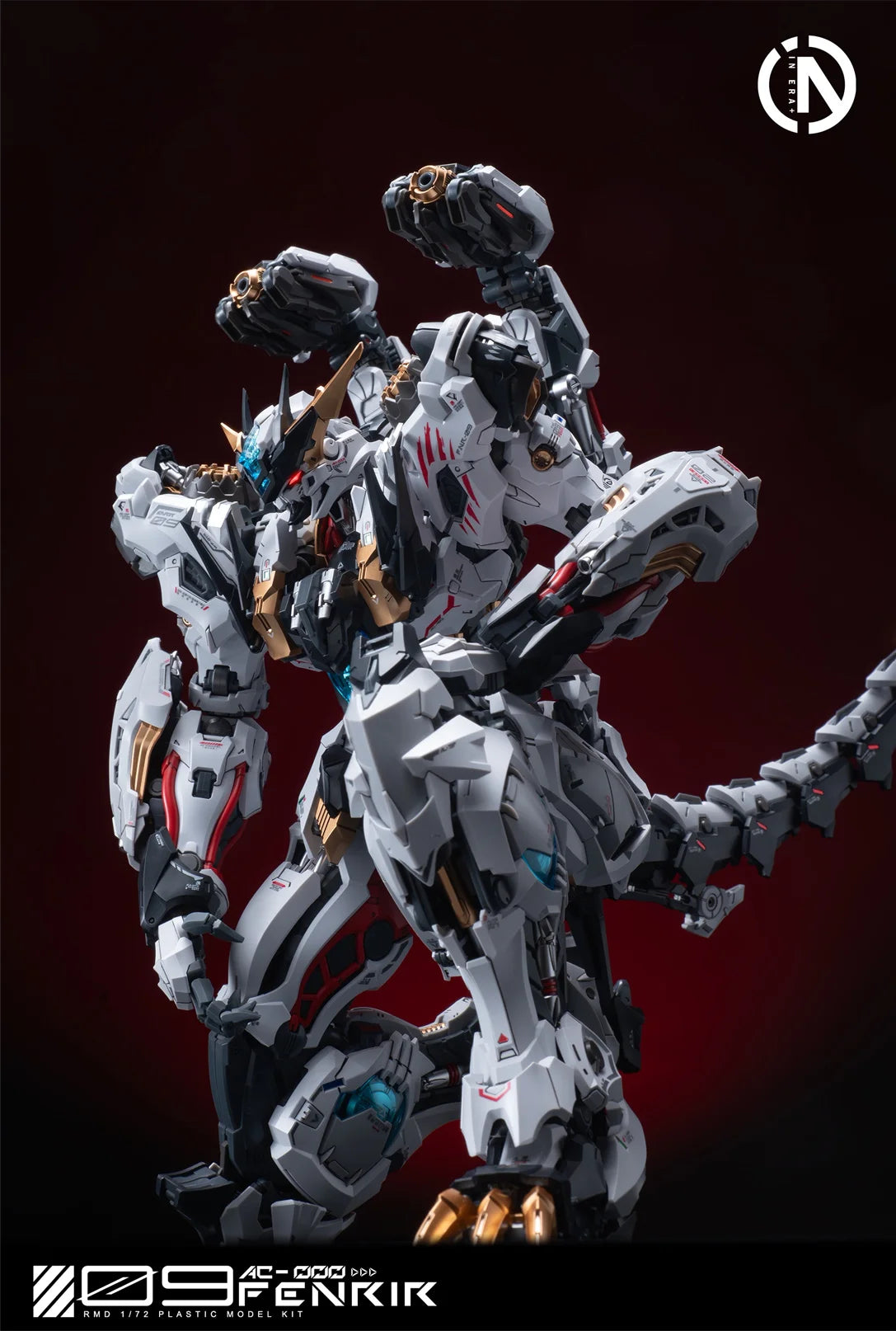 New In Stock IN ERA+ FNR-09 FENRIR Assembling Model Mecha Toys  Infinite Dimension RMD 1/72 PLASTIC MODEL KIT Wolf king