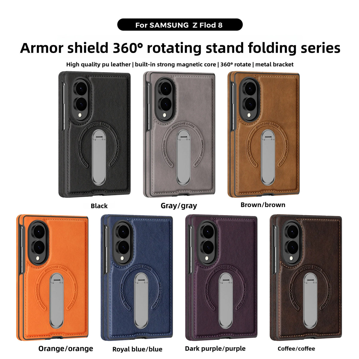 Samsung Galaxy Z Fold Case with 360° Magnetic Stand