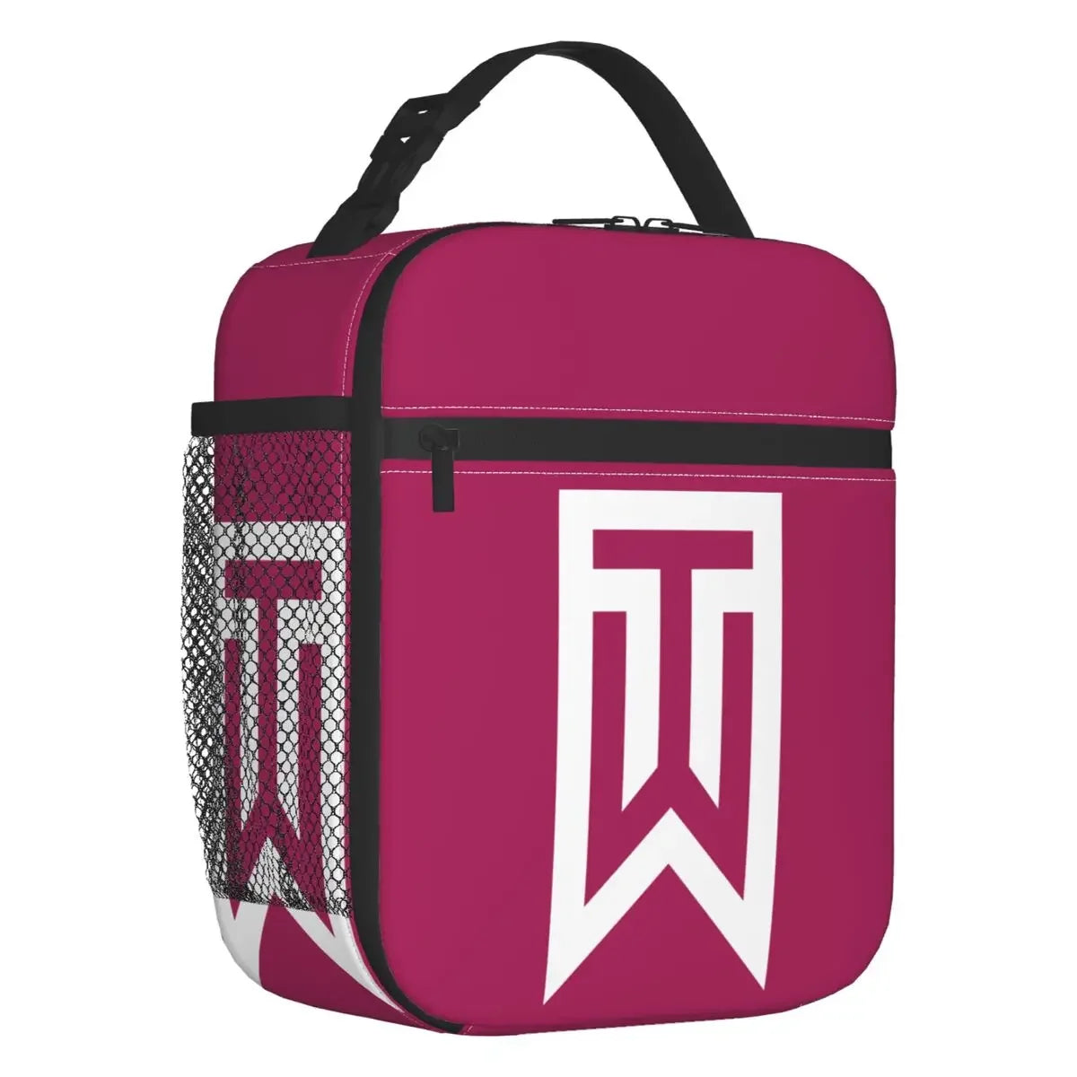 Custom Golf Logo Reusable Lunch Bag Warm Cooler Insulated Lunch Box with Pocket for Men Women Student School Trip Picnic