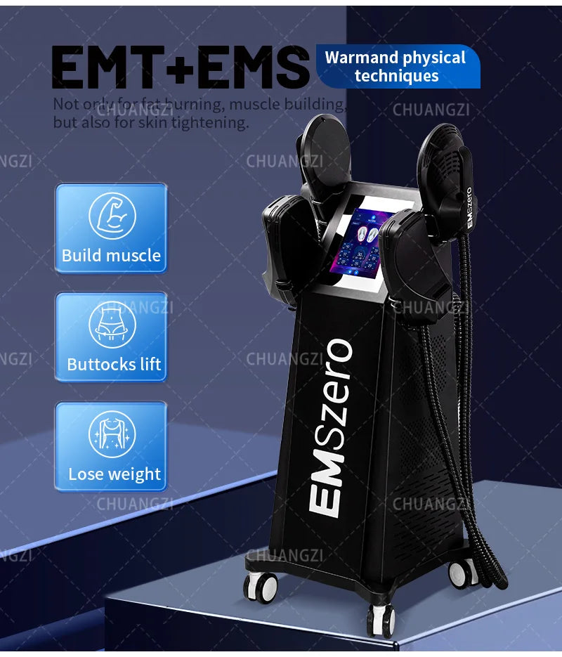 EMSZERO PRO 6500W NEO Slimming Machine EMS+EMT/RF Nova Body Sculpting EMS Pelvic Muscle Stimulator Salon