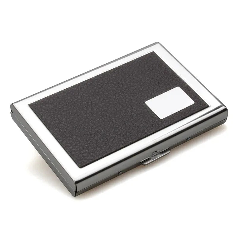 Fashion Aluminum Anti Magnetic Card Holder Women Men Metal Credit Card Business Card Holders Organizer Purse Wallet