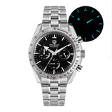Watchdives WD1863 New Multifunctional Quartz Watch Black VK63 Sports Chronograph Watch Bubble Sapphire Waterproof 100 Wristwatch
