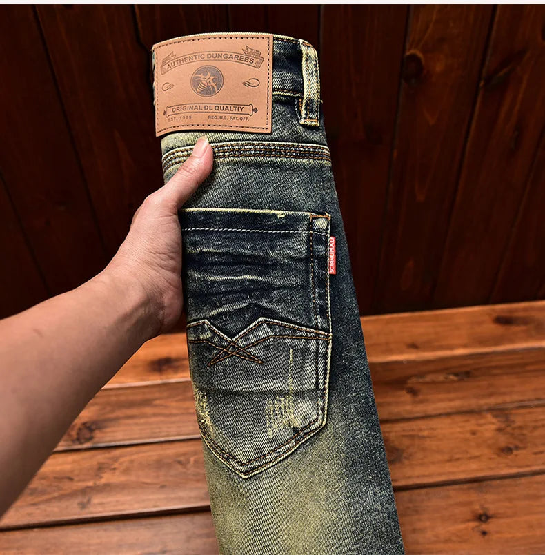 Men’s Slim-Style Stretch Denim Jeans