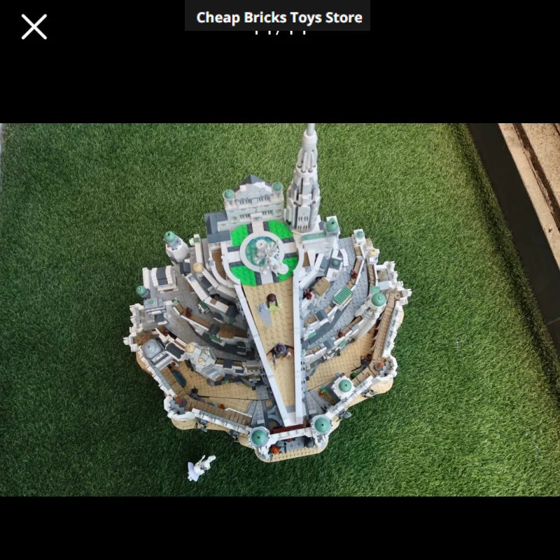 Educational 2026 Assembly 8278pcs DIY Bricks Building Blocks Suitable The City Capital Minas Tirith Model Gifts for Adults Toys
