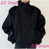Women's Stand Collar Zip Jacket – Autumn/Winter