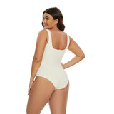 Ribbed Sculpting Seamless Jumpsuit | Firm Compression Shapewear