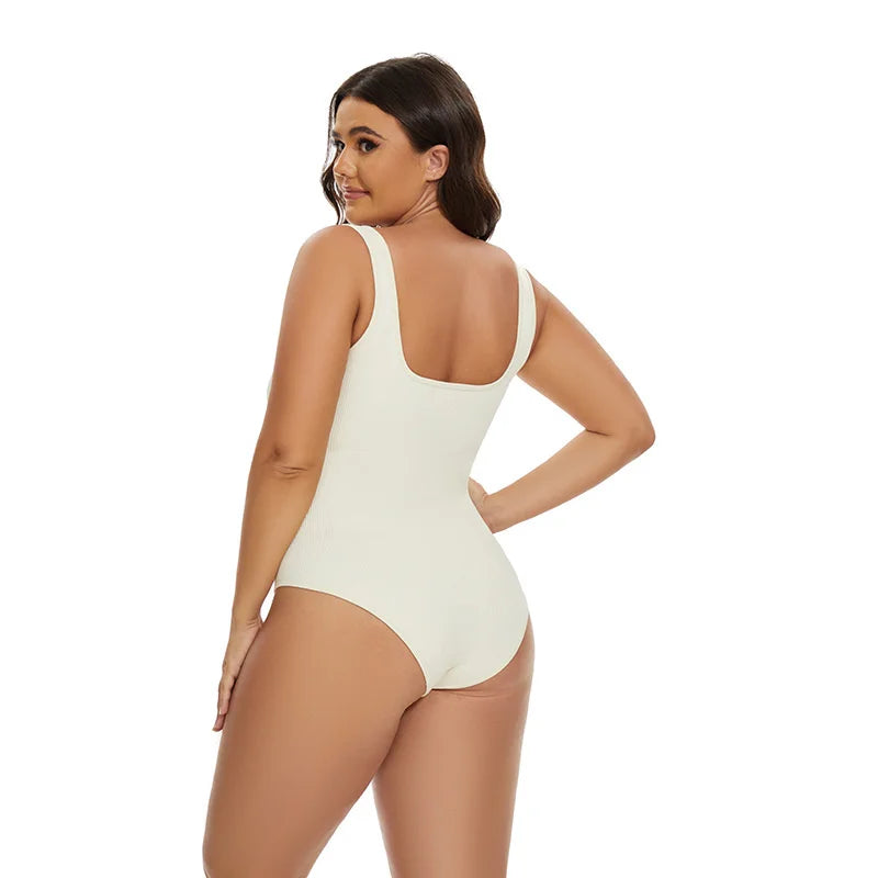 Ribbed Sculpting Seamless Jumpsuit | Firm Compression Shapewear