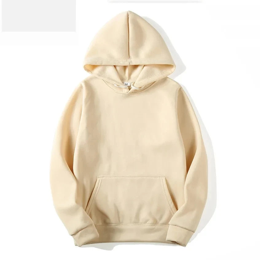 Fleece Pullover Hoodie with Pockets