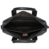 Genuine Leather Briefcase Bag for 15.6 inch laptop computer bag cowskin handbag for men male leather crossbody shoulder bag