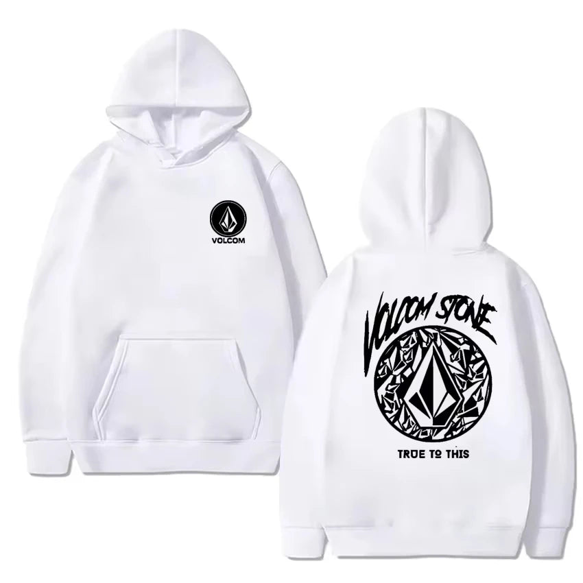 Volcom men's hoodie long-sleeved sweatshirt Hip-hop fashion casual street outdoor autumn and winter sportswear
