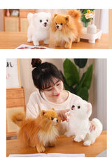 Premium Simulation Pomeranian Dog Plush Toy Cute Stuffed Animals High Quality Puppy Plushies Doll Cartoon Soft Kids Toys Gifts