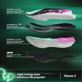 361 Degrees Flame 5 Men's Running Shoes Carbon Plate Breathable Stable Rebound Grippy Durable Marathon Male Sneakers 672612213