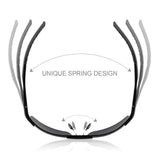 SZTZX Aluminium Rimless Outdoor Sport Photochromic Sunglasses Men Polarized  Anti-UV Driving Fishing Glasses Cycling Goggle