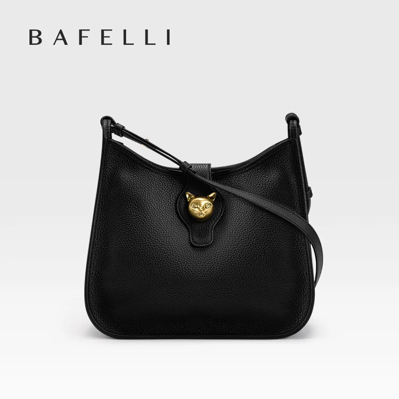BAFELLI Genuine Leather Bucket Bag – Shoulder & Crossbody