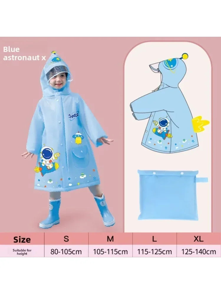 Kids' Cartoon Raincoat – Fun & Waterproof Rain Gear