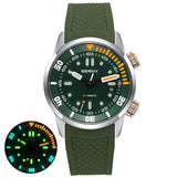 BERNY 20Bar Diver Men Mechanical Watch Miyota 8215 Super Luminous Sapphire Swiming Automatic Self Wind Silicone Men Wristwatch