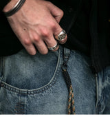 Men's Loose Fit Denim Cargo Jeans