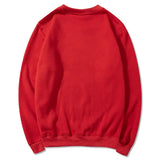 Korean Fashion Men's Round Neck Sweatshirts Autumn Long Sleeves Vacation Pullovers Tops Casual Popular Man Solid Sweat Shirts