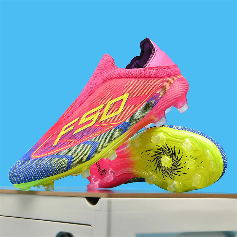 Men's Soccer Cleats with Lace-Up Fit
