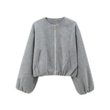 Women’s Cropped Bomber Jacket
