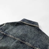 Washed Heavyweight Denim Jacket – Vintage Workwear