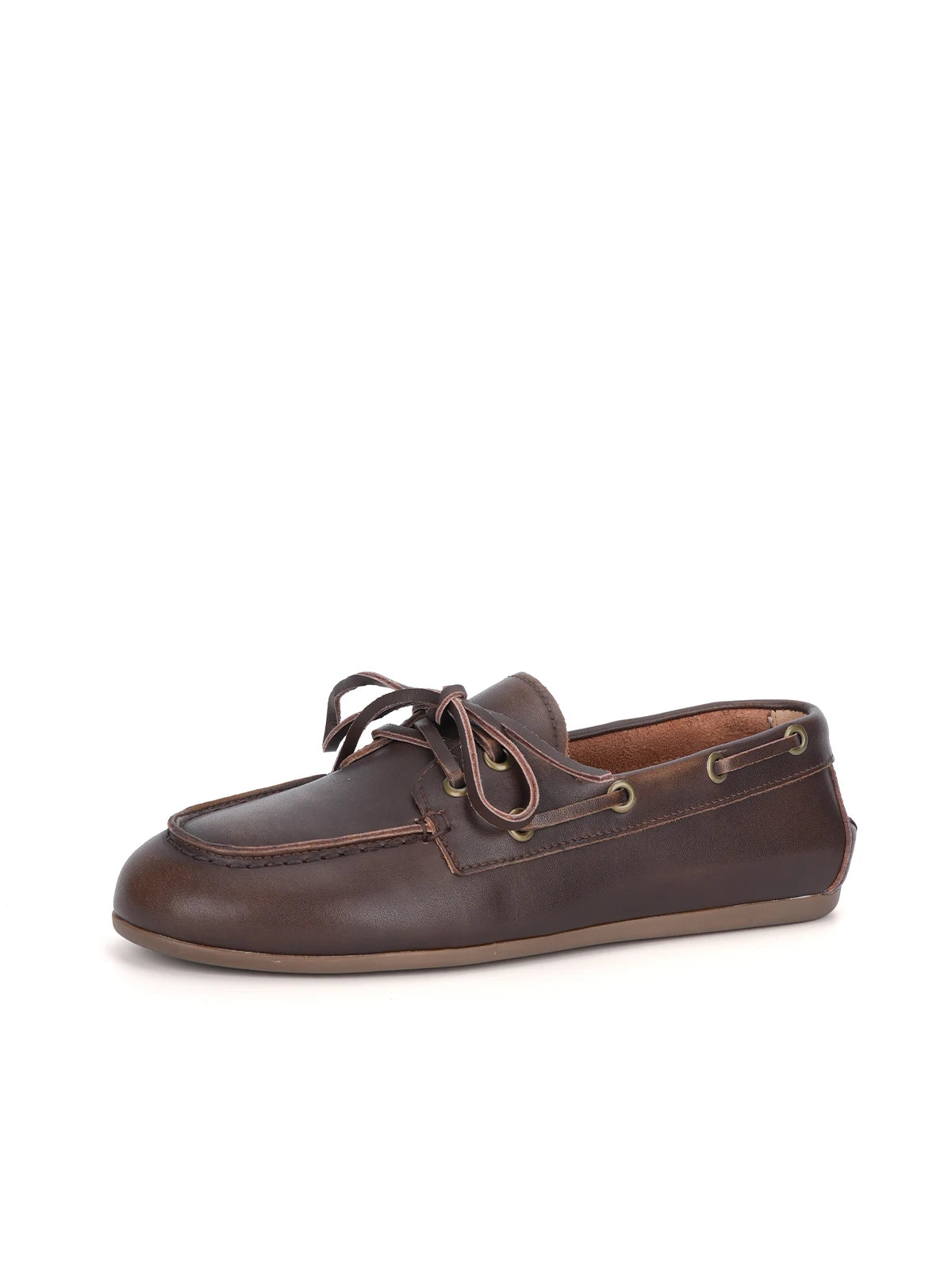 Women's Genuine Leather Moccasin Boat Shoes | Elegant Flats